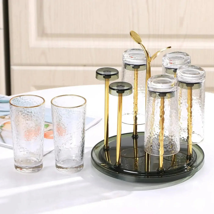 Rotating six cup glass holder – KT Nest
