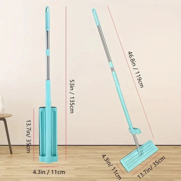 Hands-free squeeze microfiber flat mop – KT Nest