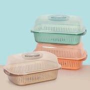 Covered plastic dish drainer rack – KT Nest