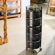 Rotating kitchen trolley storage rack – KT Bazar
