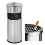 Stainless steel ash tray dustbin 30L office smoke bin – KT Bazar