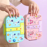 Kids 3-Section Lunch Box with Spoon