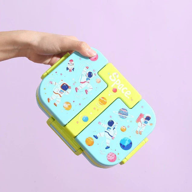 Kids 3-Section Lunch Box with Spoon