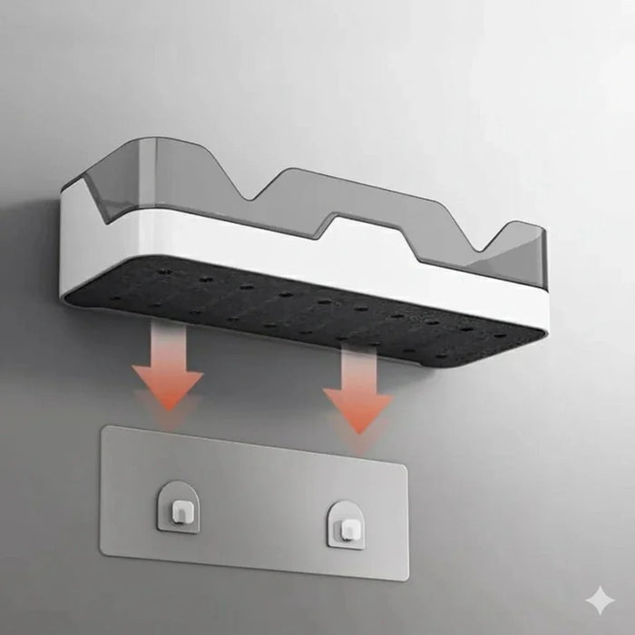 No-drill shower rack with hooks – KT Nest