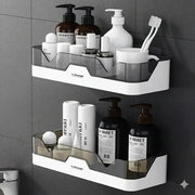 Shower Rack with Hooks – No Drilling Bathroom Organizer - KT Bazar BD Shop