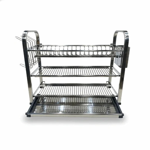 SKB stainless steel dish drying rack 3 or 4 tier – KT Bazar