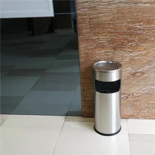 Stainless steel ash tray dustbin 30L office smoke bin – KT Bazar