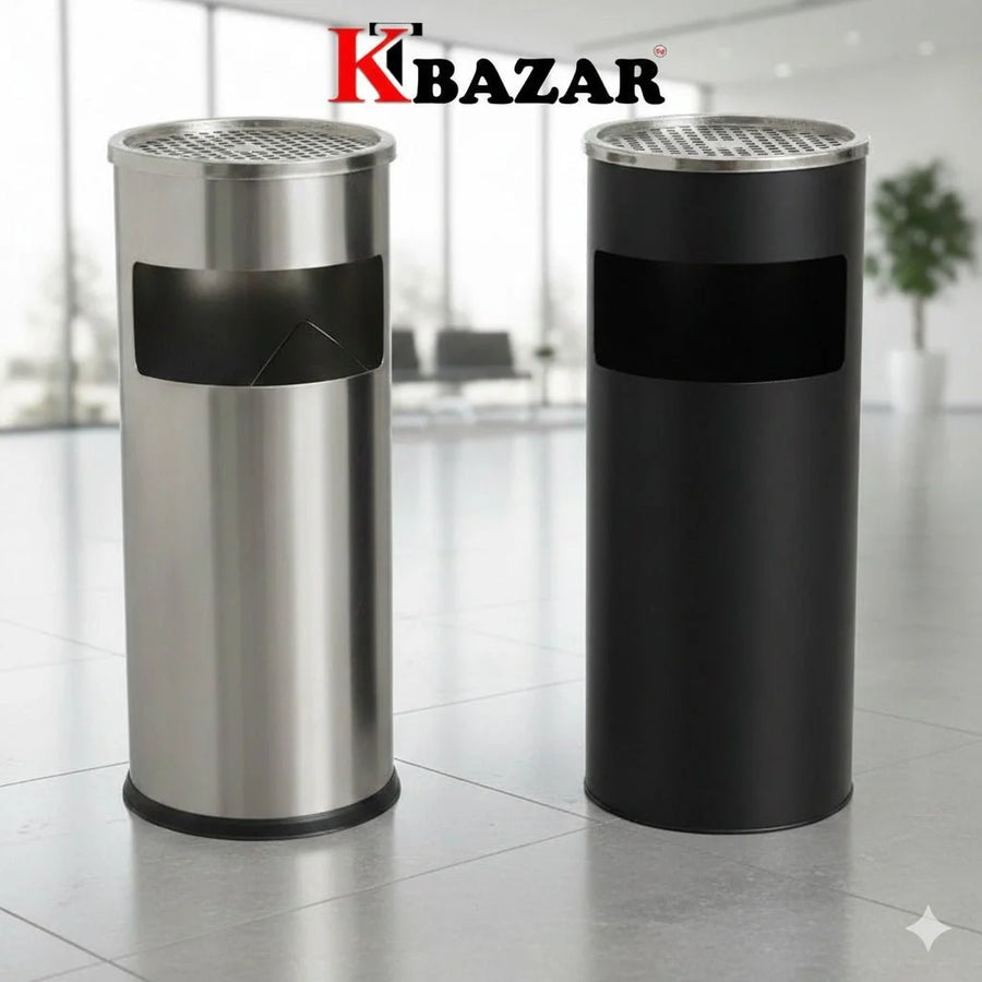 Stainless Steel Ash Tray Dustbin 30L – Office Smoke Bin