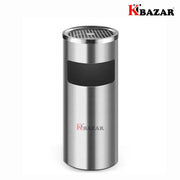 Smoke steel ash tray dustbin - KT Bazar BD Shop