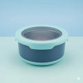 Stainless Steel Bento Lunch Container – Leakproof, Sealed & Durable Round box - KT Bazar BD Shop