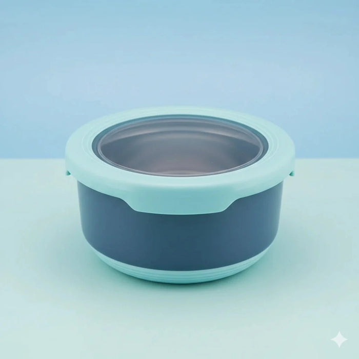 Round stainless steel bento lunch box – KT Nest