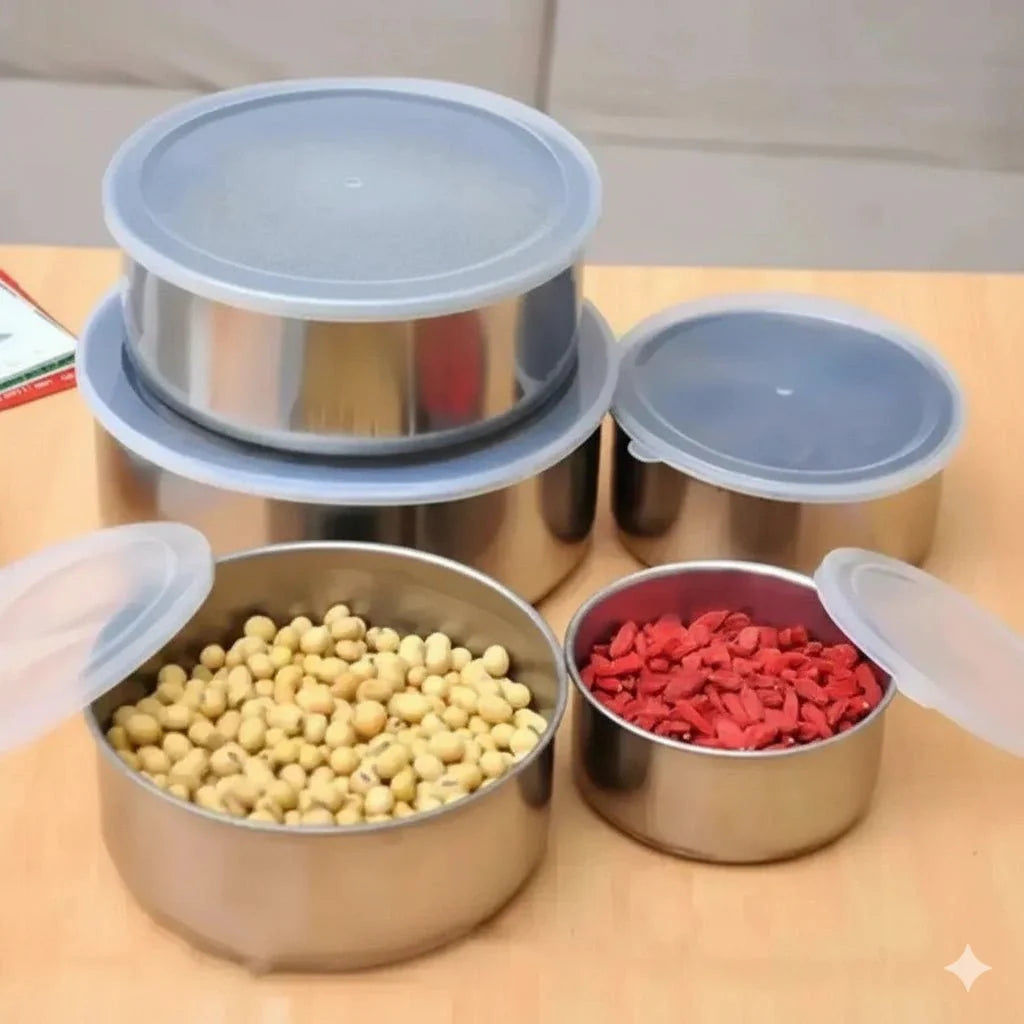 Five in one stainless steel food box – KT Nest