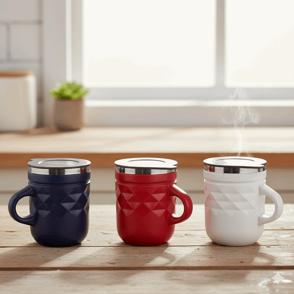 400ml stainless steel insulated coffee mug – KT Nest