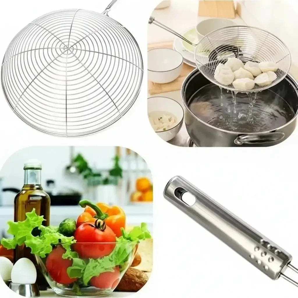 Stainless steel kitchen strainer and skimmer – KT Nest