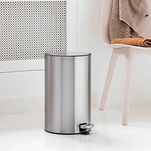 Stainless Steel Pedal Bin Round - KT Bazar BD Shop