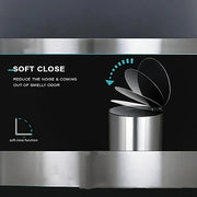 Stainless Steel Pedal Bin Round - KT Bazar BD Shop