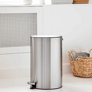 Stainless Steel Pedal Bin Round - KT Bazar BD Shop