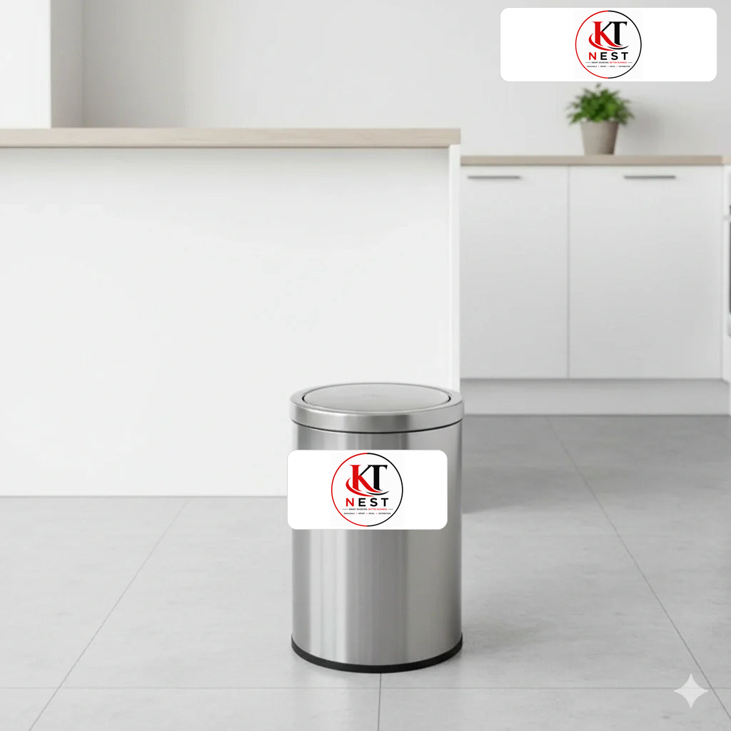 Premium stainless steel swing dustbin – KT Nest