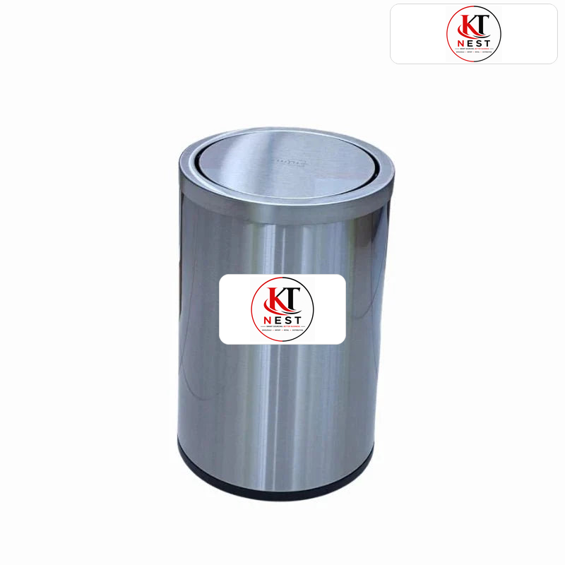 Premium stainless steel swing dustbin – KT Nest