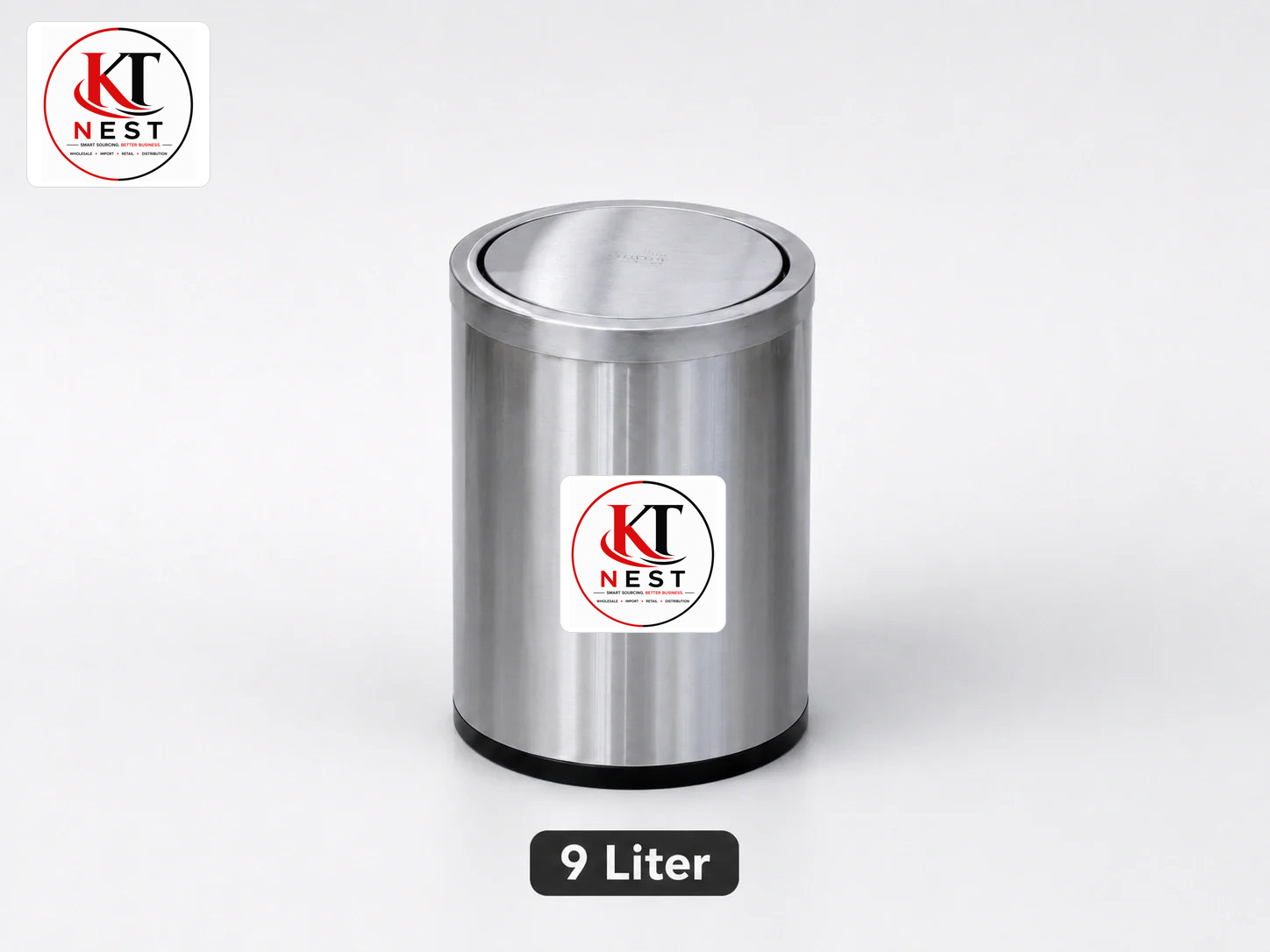 Premium stainless steel swing dustbin – KT Nest