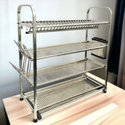 SKB stainless steel dish drying rack 3 or 4 tier – KT Bazar
